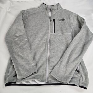 The North Face Full Zip Gray Men's Sweatshirt Jacket Size Large